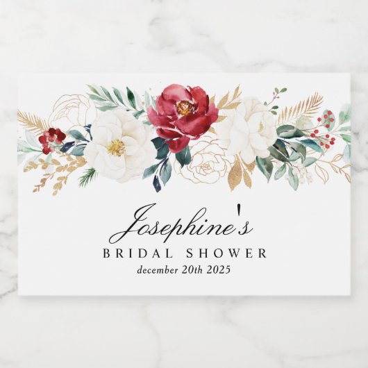 Sparkle Gold Boeketten Mini Mousserende Wijnfles L Sparkling Wijnetiket (Enkel label)