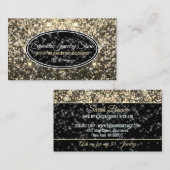 Sparkle Gold Boss Glitz Glam Starlust Jewelry Visitekaartje (Voorkant / Achterkant)