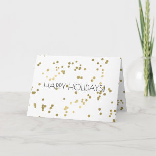 Sparkle Gold Confetti Christmas Feestdagen Kaart