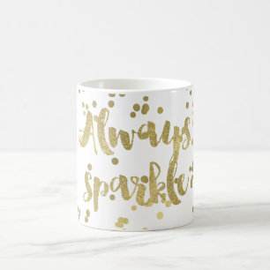Sparkle Gold Confetti Koffiemok