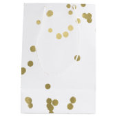 Sparkle Gold Confetti Medium Cadeauzakje (Achterkant)
