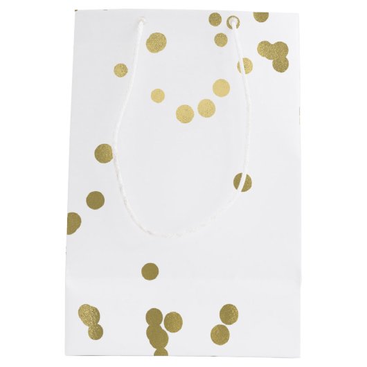 Sparkle Gold Confetti Medium Cadeauzakje (Achterkant)