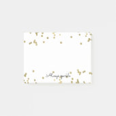 Sparkle Gold Confetti Post-it® Notes (Voorkant)