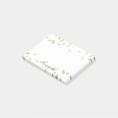 Sparkle Gold Confetti Post-it® Notes (Schuin)
