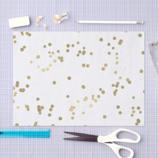 Sparkle Gold Confetti Tissuepapier (Craft)