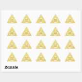 Sparkle Gold Double Happiness - Round Sticker (Vel)