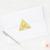 Sparkle Gold Double Happiness - Round Sticker (Envelop)