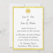 Sparkle Gold Dubbel Geluk - Rond Kaart (Achterkant)