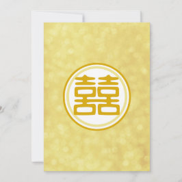 Sparkle Gold Dubbel Geluk - Rond Kaart