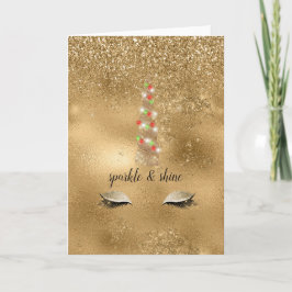 Sparkle Gold Eenhoorn Kaart