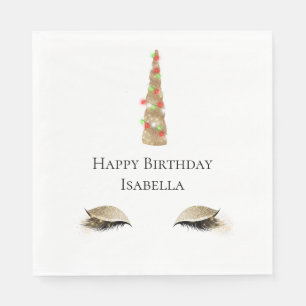 Sparkle Gold Eenhoorn Servet