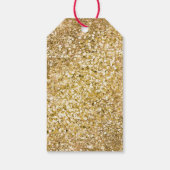 Sparkle Gold Glam Unicorn Cadeaulabel (Achterkant)