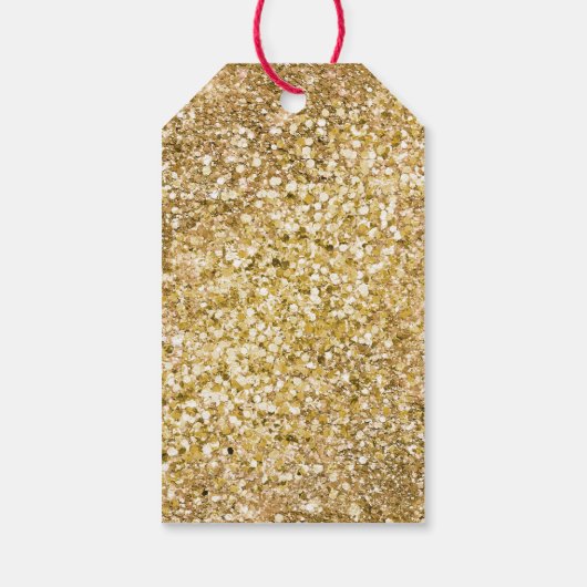 Sparkle Gold Glam Unicorn Cadeaulabel (Achterkant)