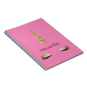 Sparkle Gold Glam Unicorn Notitieboek (Rechterzijde)