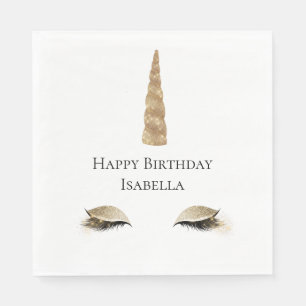 Sparkle Gold Glam Unicorn Servet