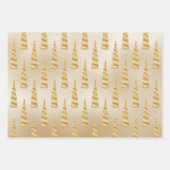 Sparkle Gold Glam Unicorn Verjaardag Inpakpapier Vel (Voorkant 3)