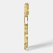 Sparkle Gold Glitter Aangepaste naam Case-Mate iPhone Case (Achterkant / Rechts)