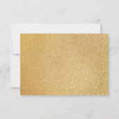 Sparkle Gold Glitter Bruid Bruidegom Initialen Bedankkaart (Achterkant)