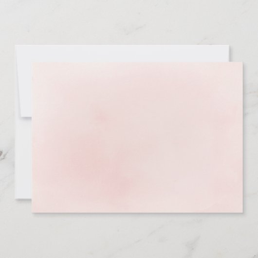 Sparkle gold glitter en roze floral glacias dank kaart (Achterkant)