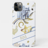 *~* Sparkle Gold Glitter Moon Stars Heart Castle Case-Mate iPhone Case (Achterkant)
