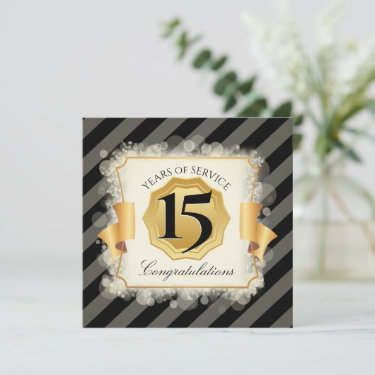 Sparkle Gold Universal Employed Day Card Kaart (Staand voorkant)