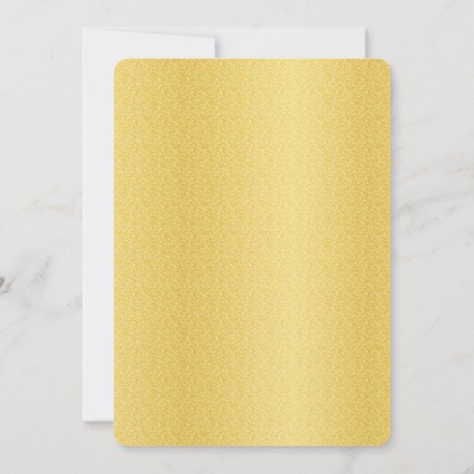 Sparkle Gold Wedding Kaart (Achterkant)