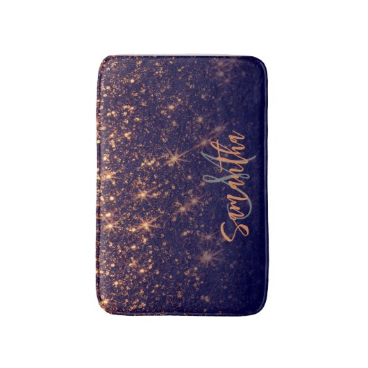 Sparkle Golden Glitter Badmat (Voorkant Verticaal)
