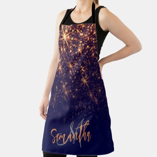 Sparkle Golden Glitter Schort (Insitu)