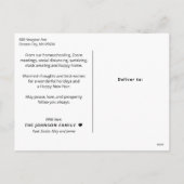 Sparkle Goodbye 2020 Hallo 2021 Feestdagenkaart (Achterkant)