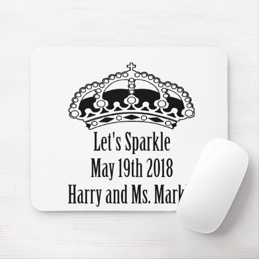 Sparkle Harry & Meghan, 19 mei 2018 Muismat (Met muis)