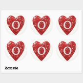 Sparkle Heart O Ronde Sticker (Vel)
