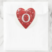 Sparkle Heart O Ronde Sticker (Tas)