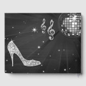 Sparkle Heels Black Disco Ball Verjaardag Gastenboek (Achterkant)