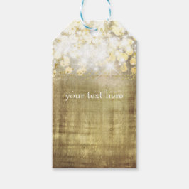 Sparkle Helder Licht Landelijk Goud Elegant Cadeaulabel