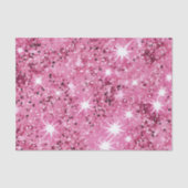 Sparkle Hete Roze Sterren Glitter Tissuepapier (Voorkant)