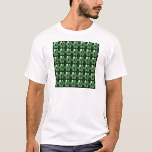 Sparkle Hexagon Emerald Green Pattern NVN289 gesch T-shirt