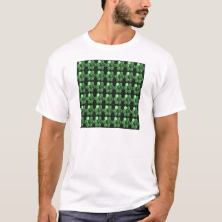 Sparkle Hexagon Emerald Green Pattern NVN289 gesch T-shirt