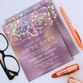 Sparkle Holographic Glitter Elegant Makeup Artist Flyer