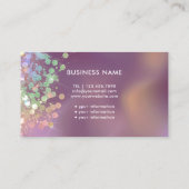 Sparkle Holographic Glitter Elegant Makeup Artist Visitekaartje (Achterkant)