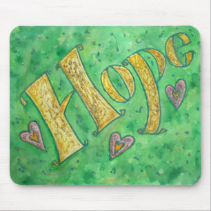 Sparkle Hope Word Art Custom Design Mousepad Muismat