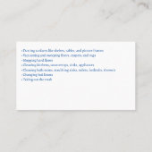 Sparkle House Cleaning Logo | Badkamer Tegels Visitekaartje (Achterkant)