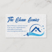 Sparkle House Cleaning Logo | Badkamer Tegels Visitekaartje (Voorkant)