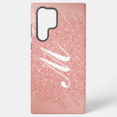 Sparkle Initiaal Samsung Galaxy S22 Ultra Hoesje (Achterkant)