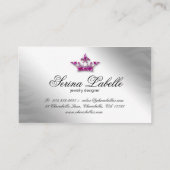 Sparkle Jewelry Crown Hot Pink 232 Visitekaartje (Achterkant)