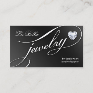 Sparkle Jewelry Visitekaartje Black White Heart 2