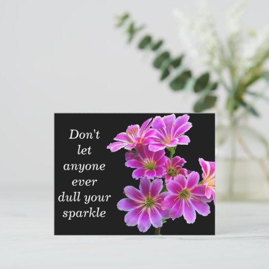 "Sparkle" - Kaart kunstfotografie (Staand voorkant)