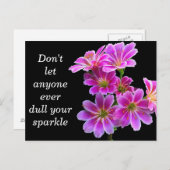 "Sparkle" - Kaart kunstfotografie (Voorkant / Achterkant)