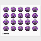Sparkle Kantmasker Paars Maskerade Sticker (Vel)