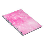 sparkle kerst heet roze verjaardagsfeestje notitieboek (Rechterzijde)