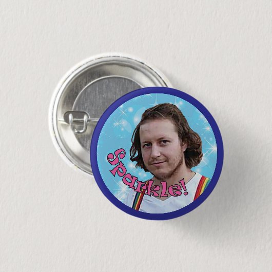 Sparkle Kurt, 1¼ Inch Ronde Button (Voorkant /achterkant)